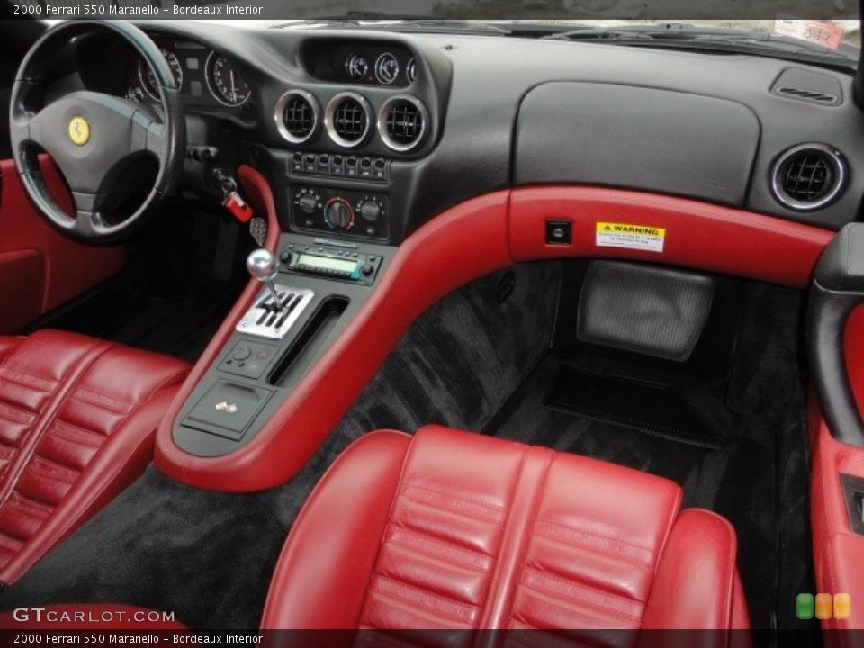 Bordeaux Interior Dashboard for the 2000 Ferrari 550 Maranello #46460682