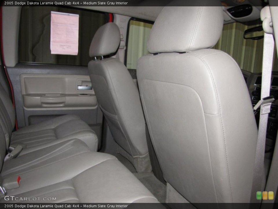 Medium Slate Gray Interior Photo for the 2005 Dodge Dakota Laramie Quad Cab 4x4 #46460875