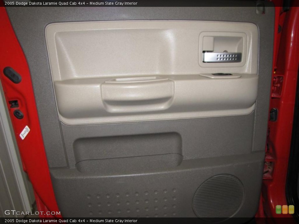 Medium Slate Gray Interior Door Panel for the 2005 Dodge Dakota Laramie Quad Cab 4x4 #46460949