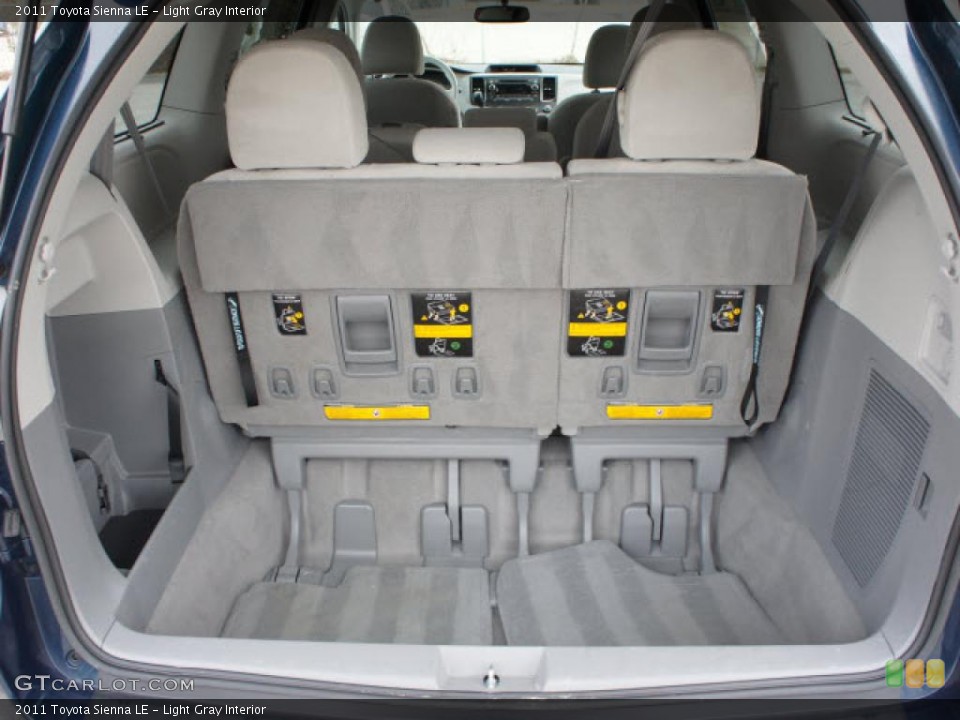 Light Gray Interior Trunk for the 2011 Toyota Sienna LE #46461057
