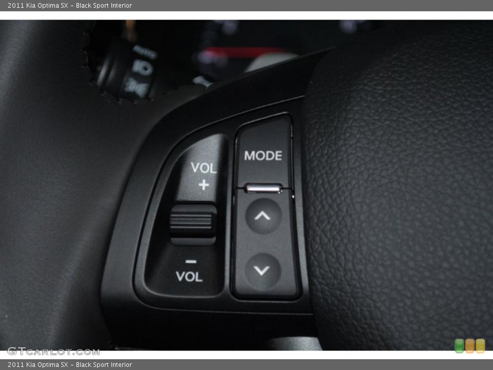 Black Sport Interior Controls for the 2011 Kia Optima SX #46461642