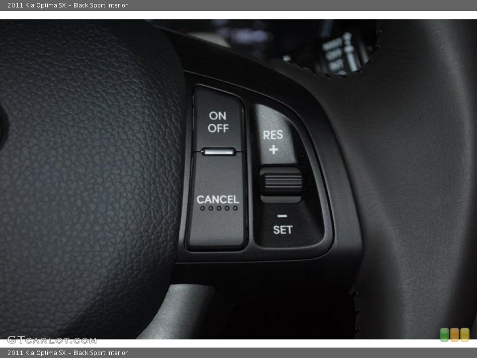 Black Sport Interior Controls for the 2011 Kia Optima SX #46461657