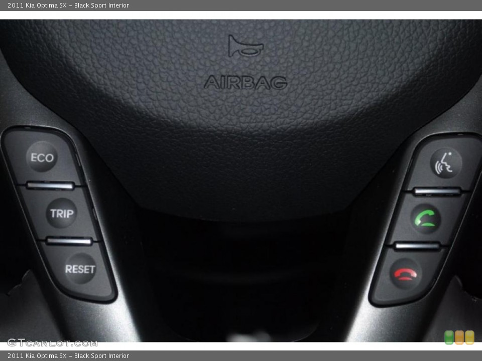 Black Sport Interior Controls for the 2011 Kia Optima SX #46461678