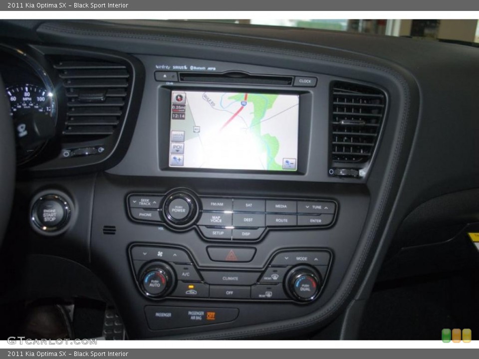 Black Sport Interior Controls for the 2011 Kia Optima SX #46461705
