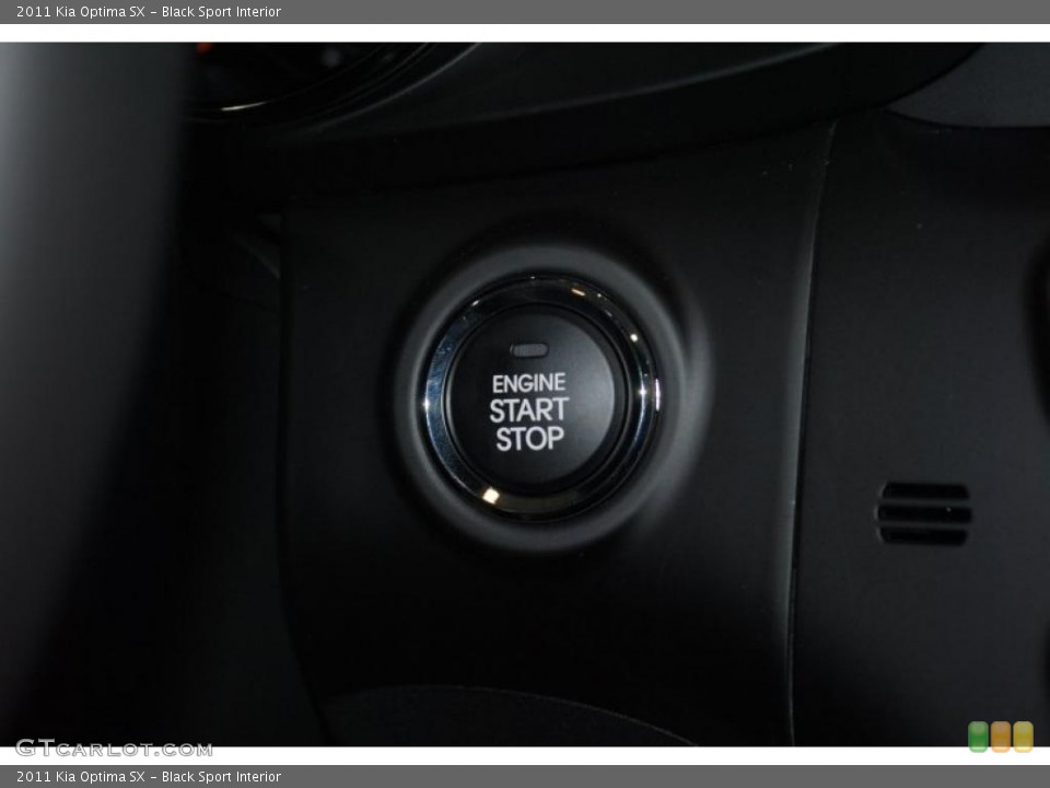Black Sport Interior Controls for the 2011 Kia Optima SX #46461744