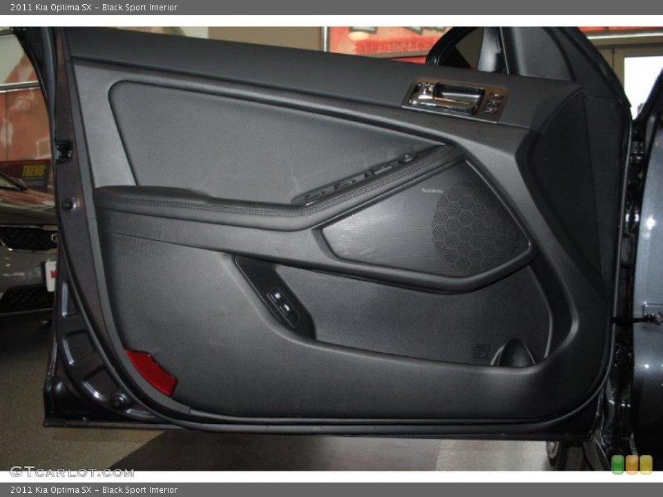Black Sport Interior Door Panel for the 2011 Kia Optima SX #46461819