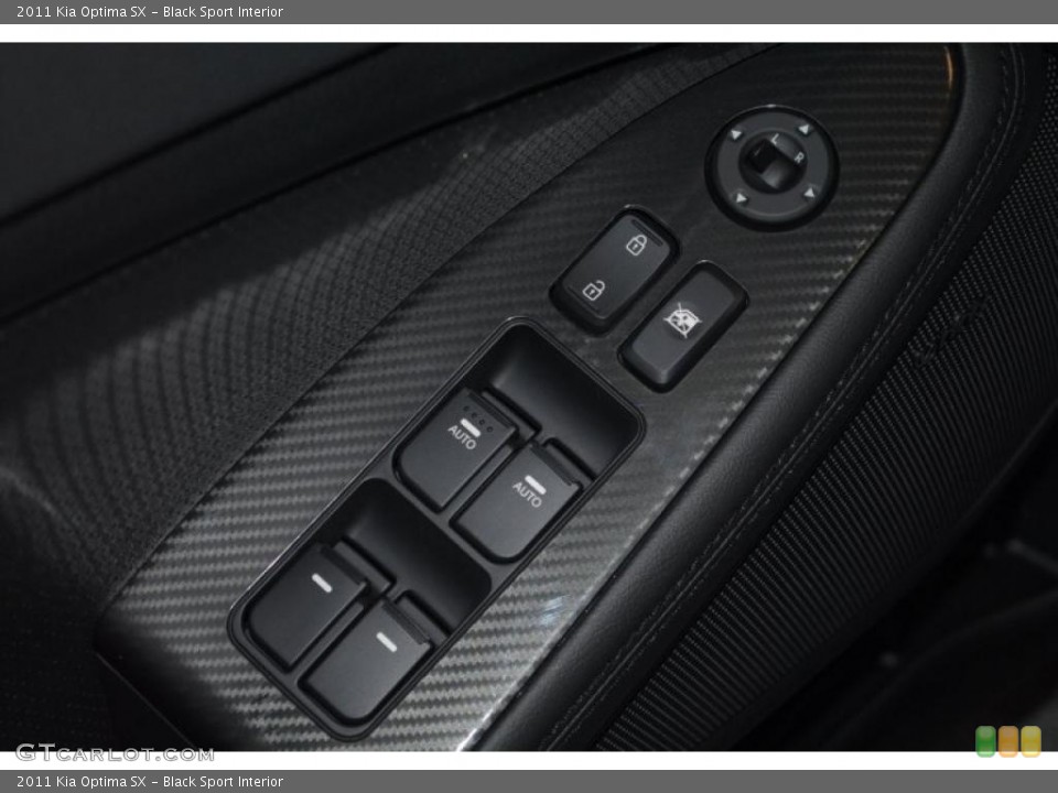 Black Sport Interior Controls for the 2011 Kia Optima SX #46461852