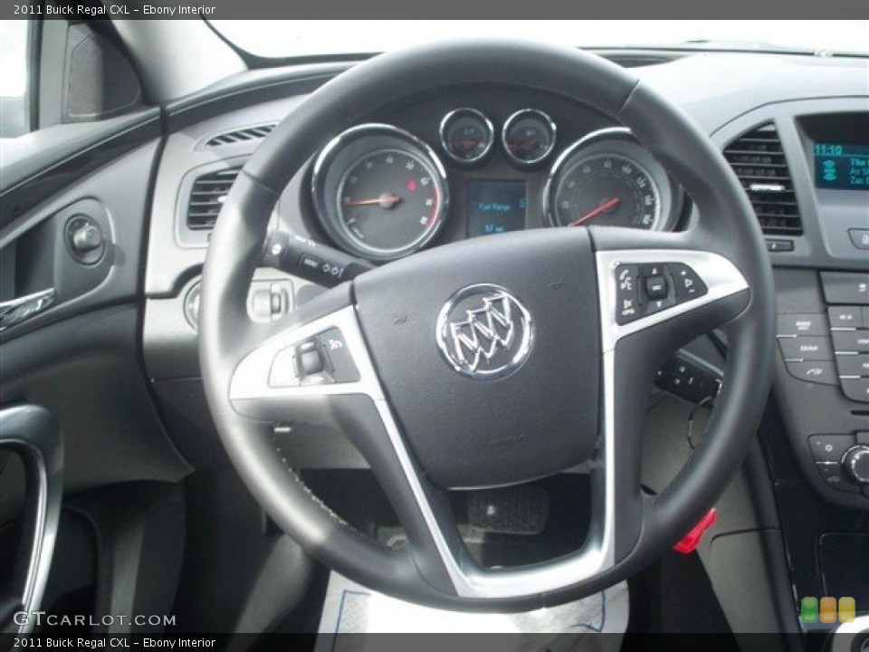 Ebony Interior Steering Wheel for the 2011 Buick Regal CXL #46464468