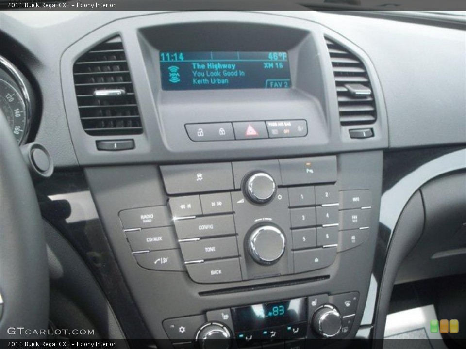 Ebony Interior Controls for the 2011 Buick Regal CXL #46464597