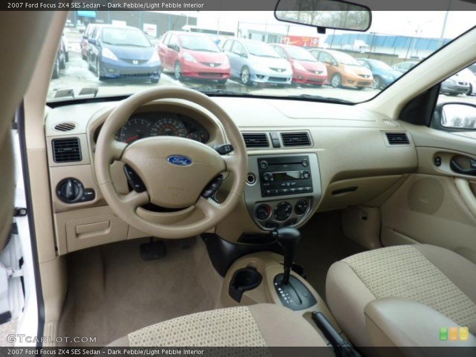 Dark Pebble/Light Pebble Interior Dashboard for the 2007 Ford Focus ZX4 SES Sedan #46464945