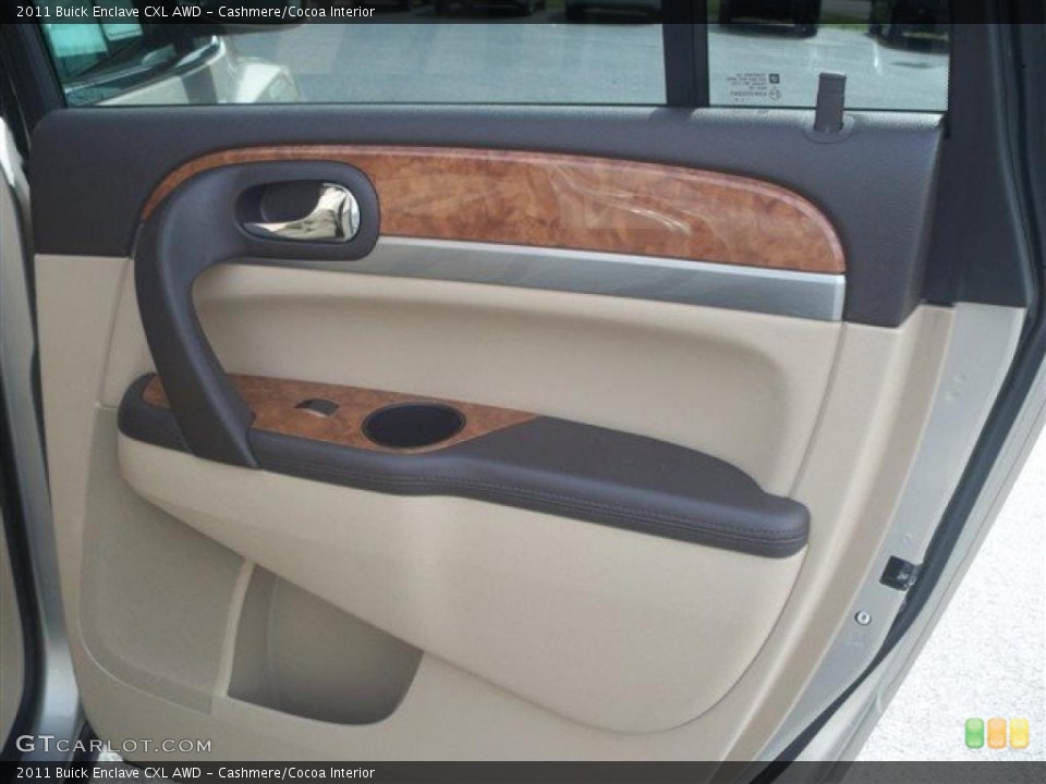 Cashmere/Cocoa Interior Door Panel for the 2011 Buick Enclave CXL AWD #46465179