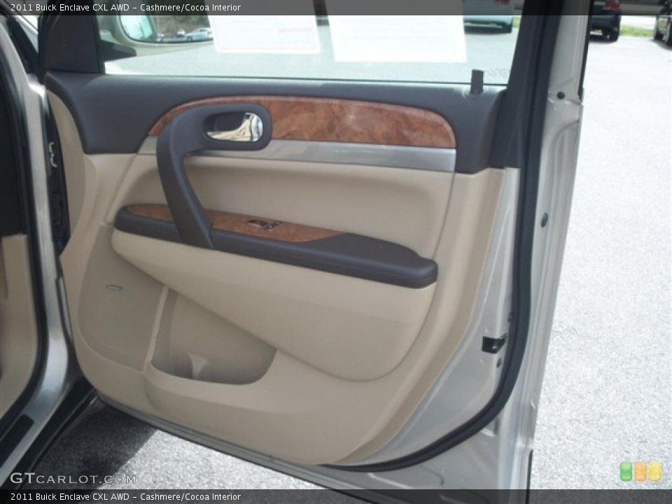 Cashmere/Cocoa Interior Door Panel for the 2011 Buick Enclave CXL AWD #46465212