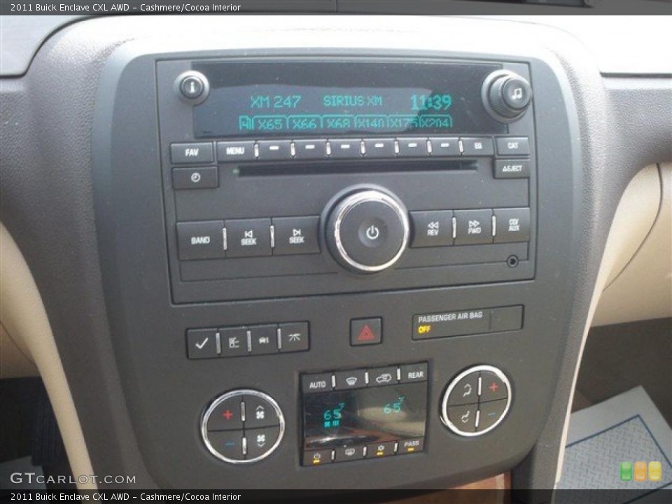 Cashmere/Cocoa Interior Controls for the 2011 Buick Enclave CXL AWD #46465368