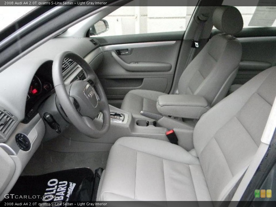 Light Gray Interior Photo for the 2008 Audi A4 2.0T quattro S-Line Sedan #46466289