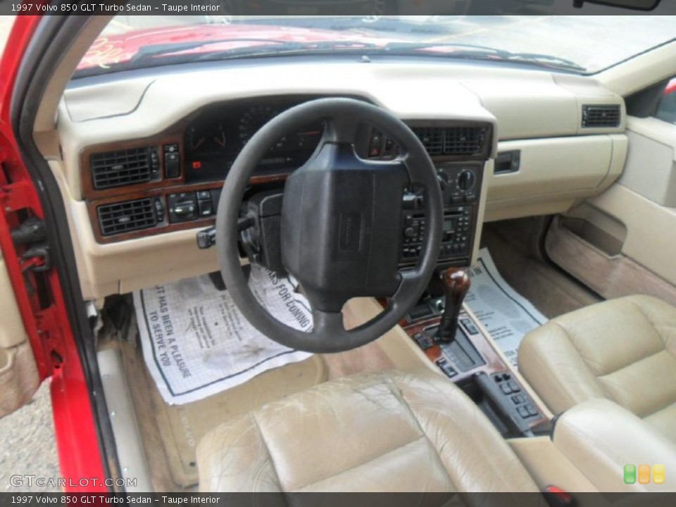 Taupe Interior Prime Interior for the 1997 Volvo 850 GLT Turbo Sedan #46466325