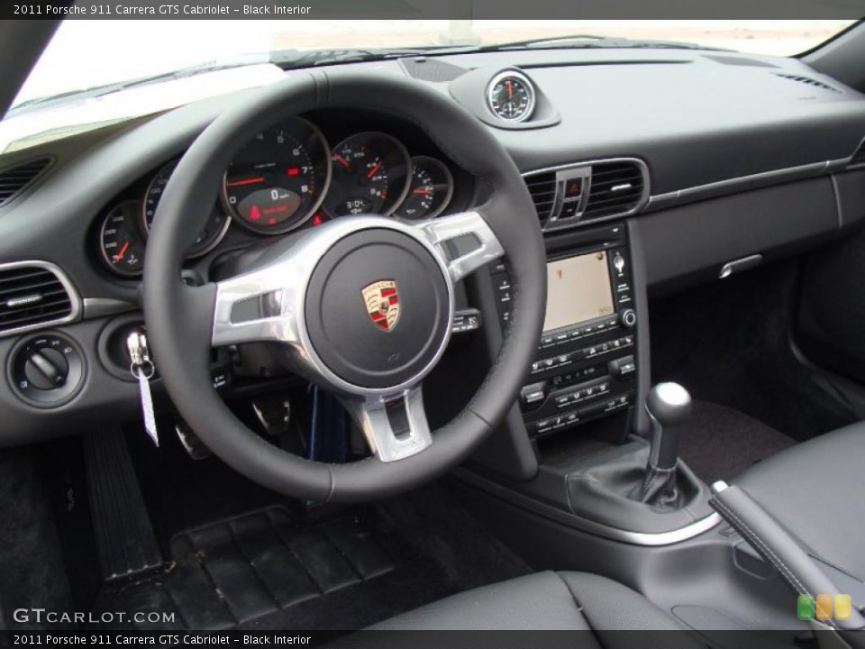 Black Interior Dashboard for the 2011 Porsche 911 Carrera GTS Cabriolet #46466445