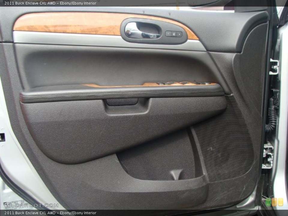 Ebony/Ebony Interior Door Panel for the 2011 Buick Enclave CXL AWD #46466634