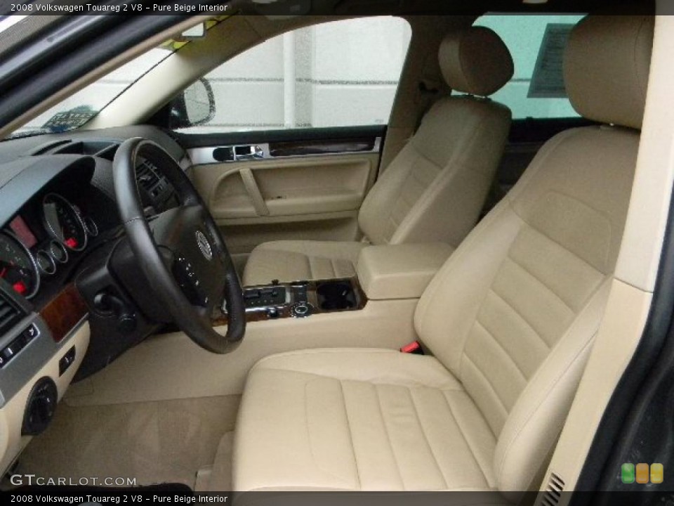 Pure Beige Interior Photo for the 2008 Volkswagen Touareg 2 V8 #46466706