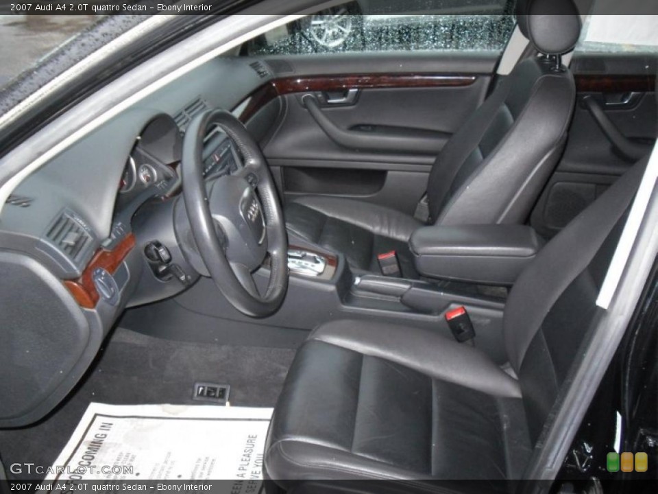 Ebony Interior Photo for the 2007 Audi A4 2.0T quattro Sedan #46467678