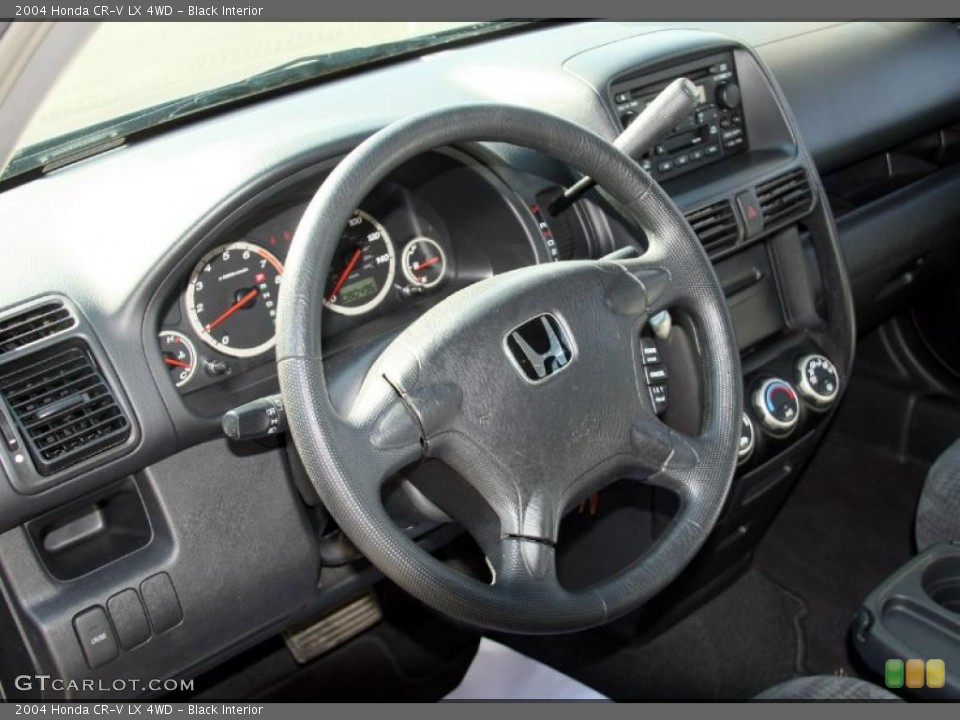 Black Interior Steering Wheel for the 2004 Honda CR-V LX 4WD #46468047