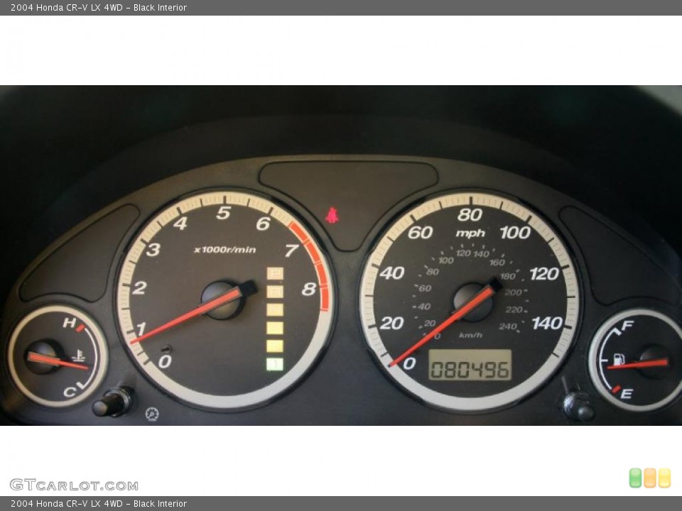 Black Interior Gauges for the 2004 Honda CR-V LX 4WD #46468320