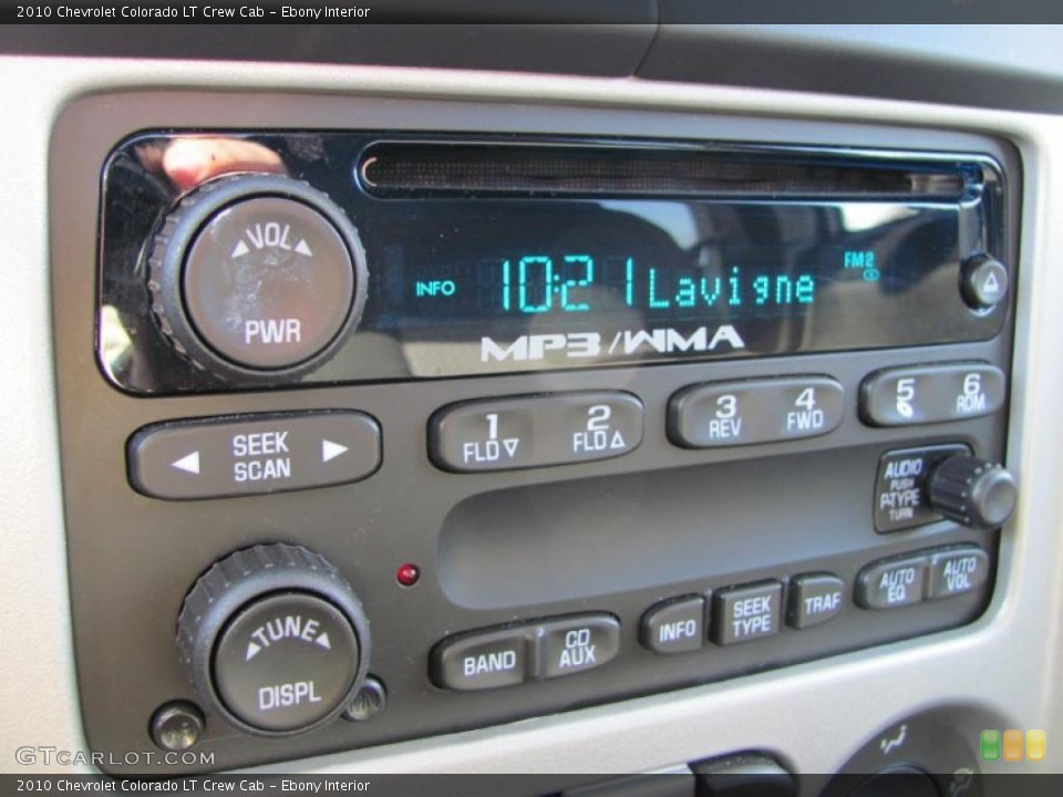 Ebony Interior Controls for the 2010 Chevrolet Colorado LT Crew Cab #46468329