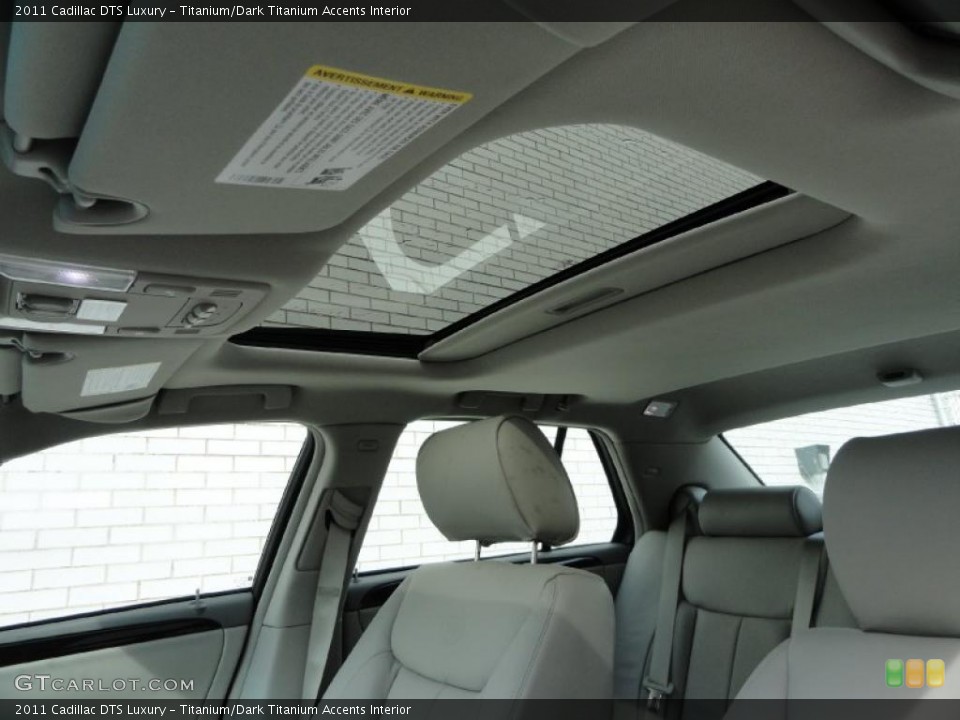 Titanium/Dark Titanium Accents Interior Sunroof for the 2011 Cadillac DTS Luxury #46468989