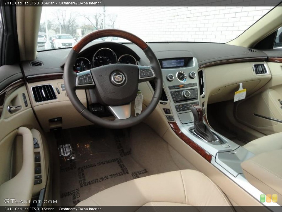 Cashmere/Cocoa Interior Photo for the 2011 Cadillac CTS 3.0 Sedan #46469553