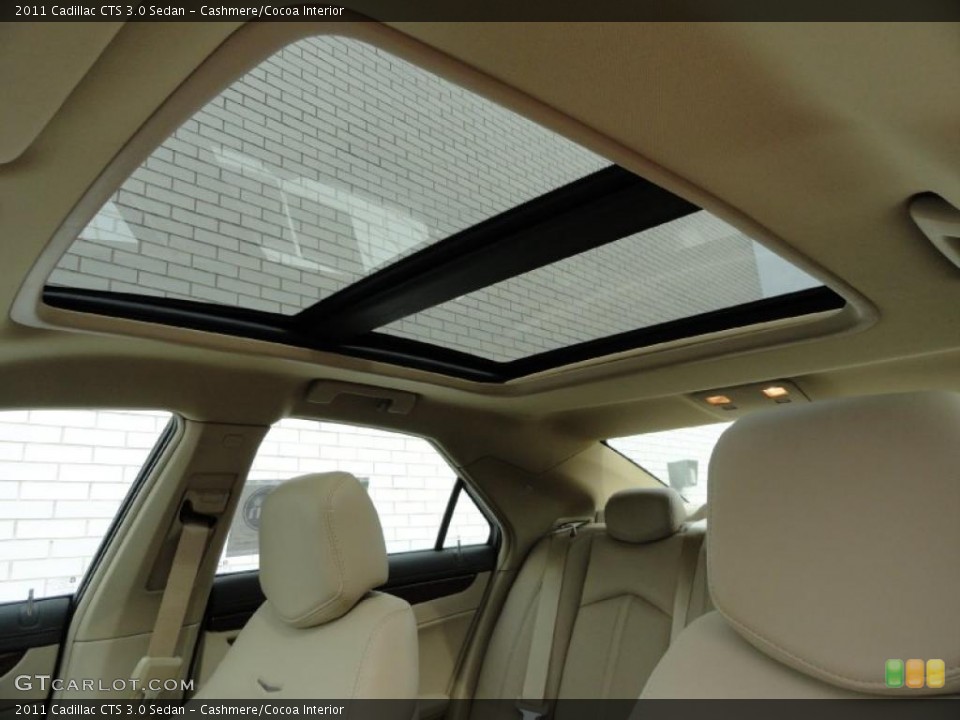 Cashmere/Cocoa Interior Sunroof for the 2011 Cadillac CTS 3.0 Sedan #46469582
