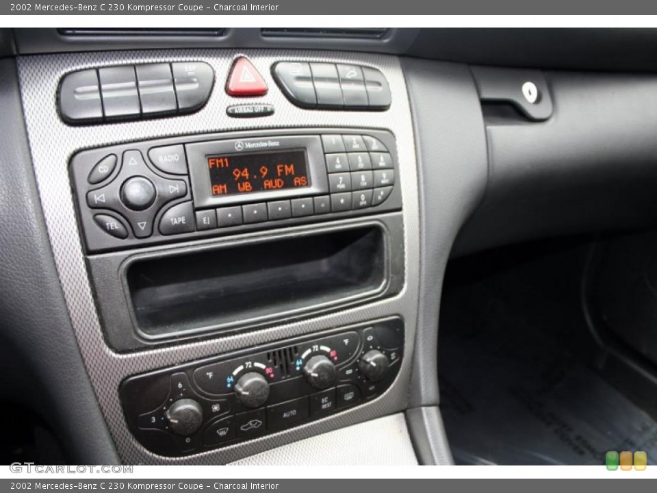 Charcoal Interior Controls for the 2002 Mercedes-Benz C 230 Kompressor Coupe #46470333