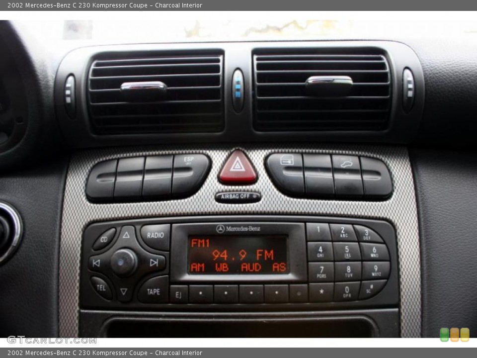 Charcoal Interior Controls for the 2002 Mercedes-Benz C 230 Kompressor Coupe #46470381