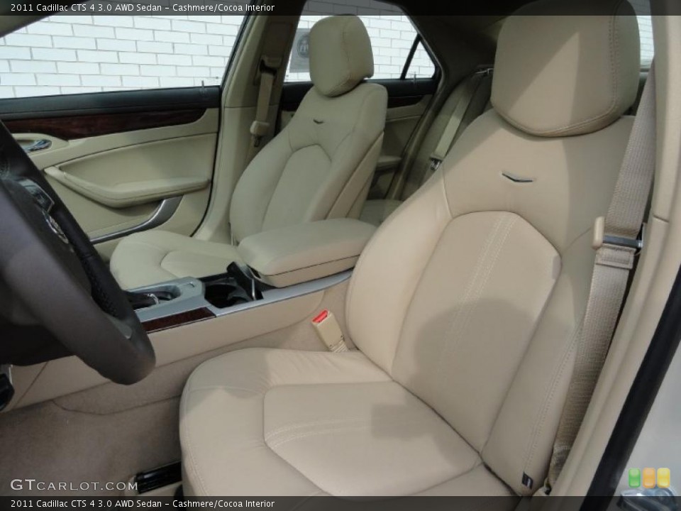 Cashmere/Cocoa Interior Photo for the 2011 Cadillac CTS 4 3.0 AWD Sedan #46470570