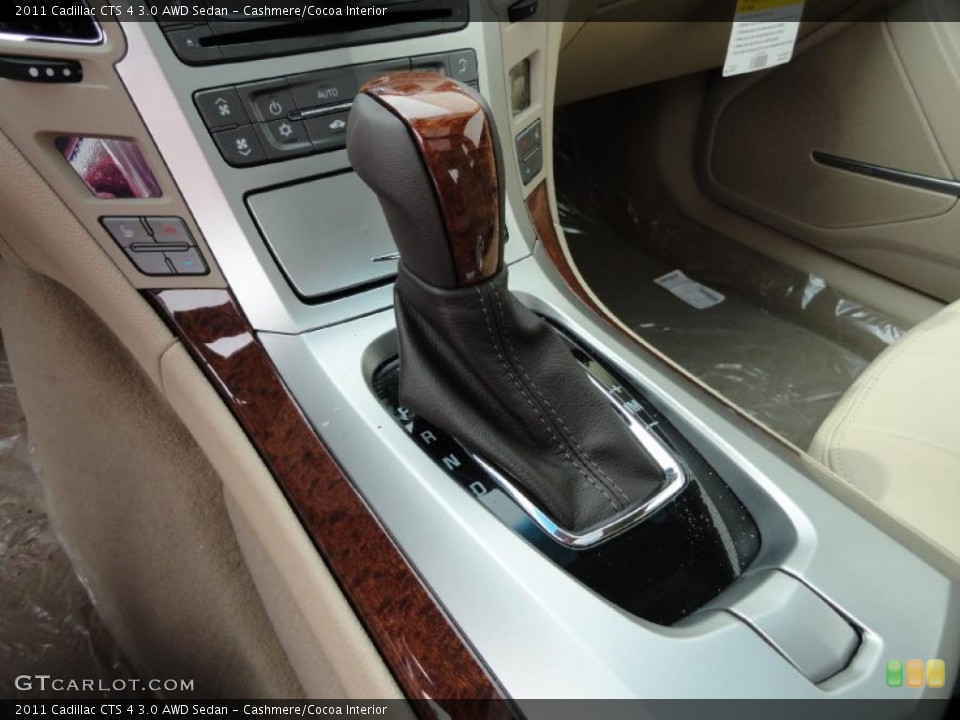 Cashmere/Cocoa Interior Transmission for the 2011 Cadillac CTS 4 3.0 AWD Sedan #46470681