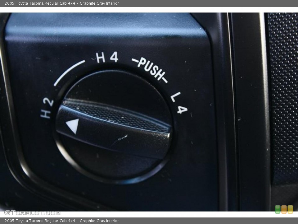 Graphite Gray Interior Controls for the 2005 Toyota Tacoma Regular Cab 4x4 #46470717