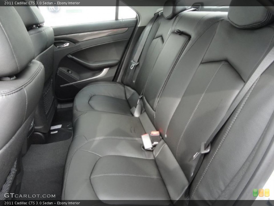 Ebony Interior Photo for the 2011 Cadillac CTS 3.0 Sedan #46470858