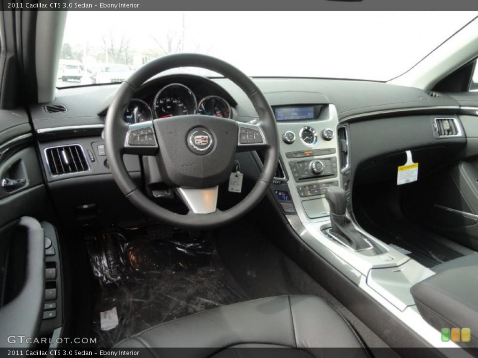 Ebony Interior Dashboard for the 2011 Cadillac CTS 3.0 Sedan #46470873