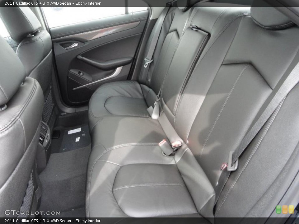 Ebony Interior Photo for the 2011 Cadillac CTS 4 3.0 AWD Sedan #46471179