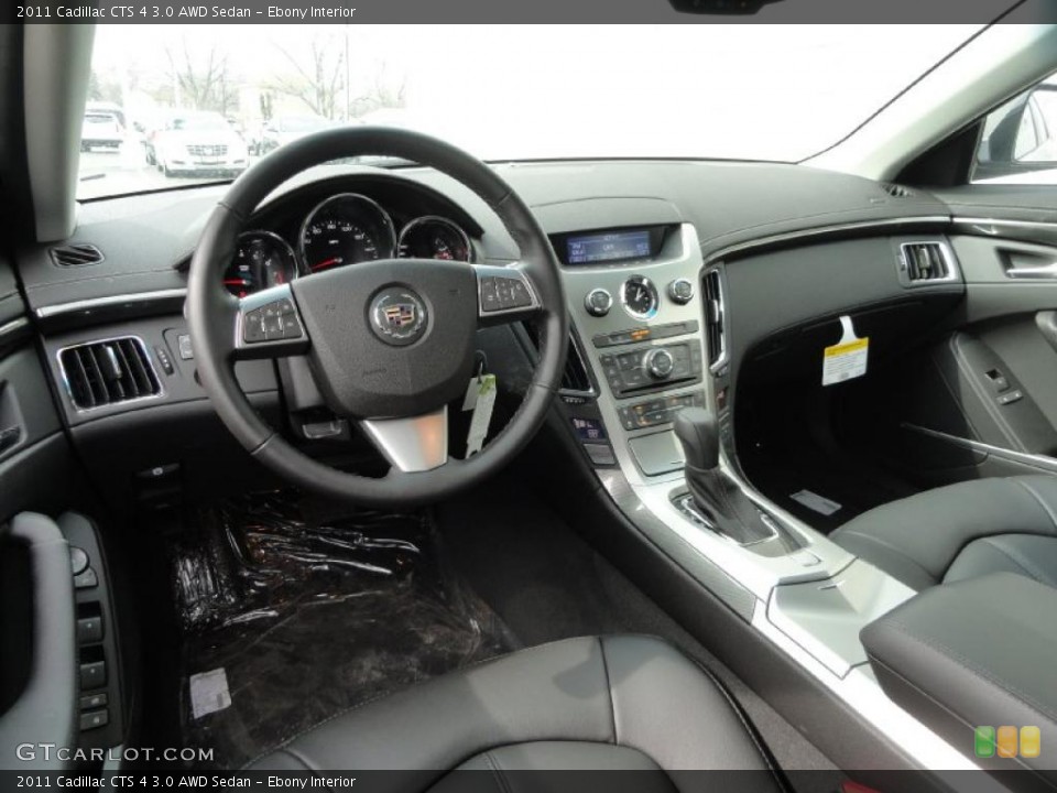 Ebony Interior Prime Interior for the 2011 Cadillac CTS 4 3.0 AWD Sedan #46471197