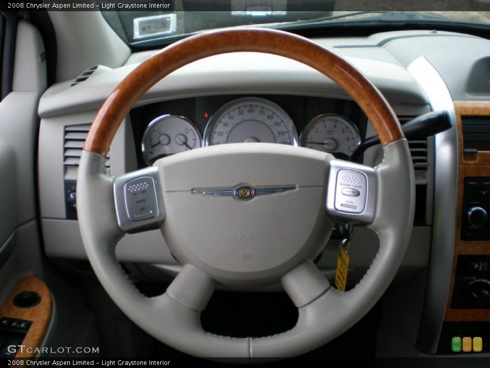 Light Graystone Interior Steering Wheel for the 2008 Chrysler Aspen Limited #46471224