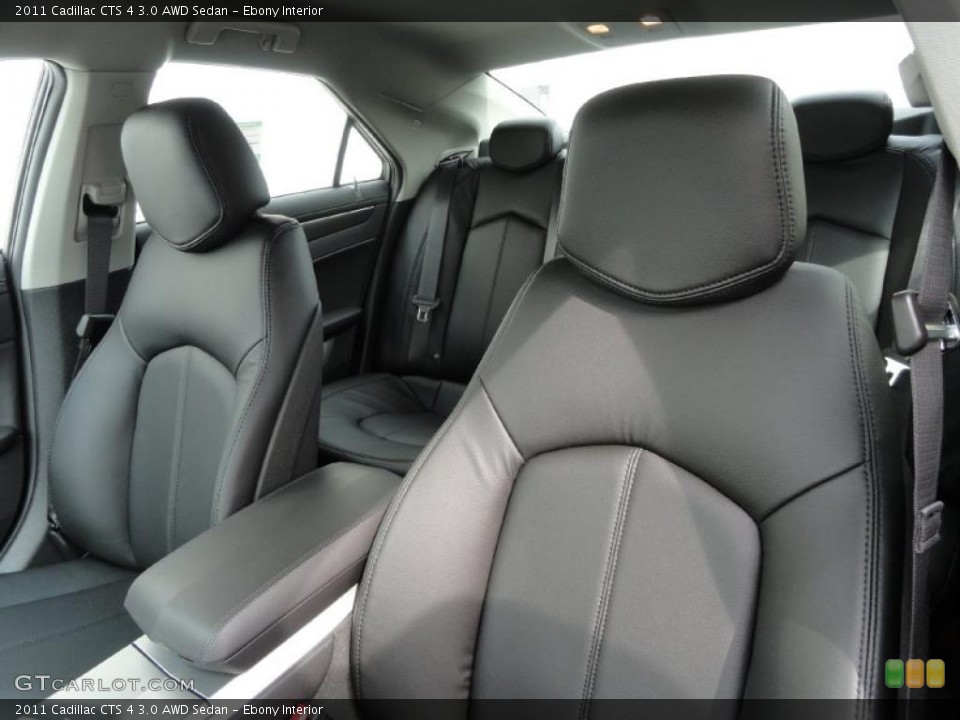 Ebony Interior Photo for the 2011 Cadillac CTS 4 3.0 AWD Sedan #46471239