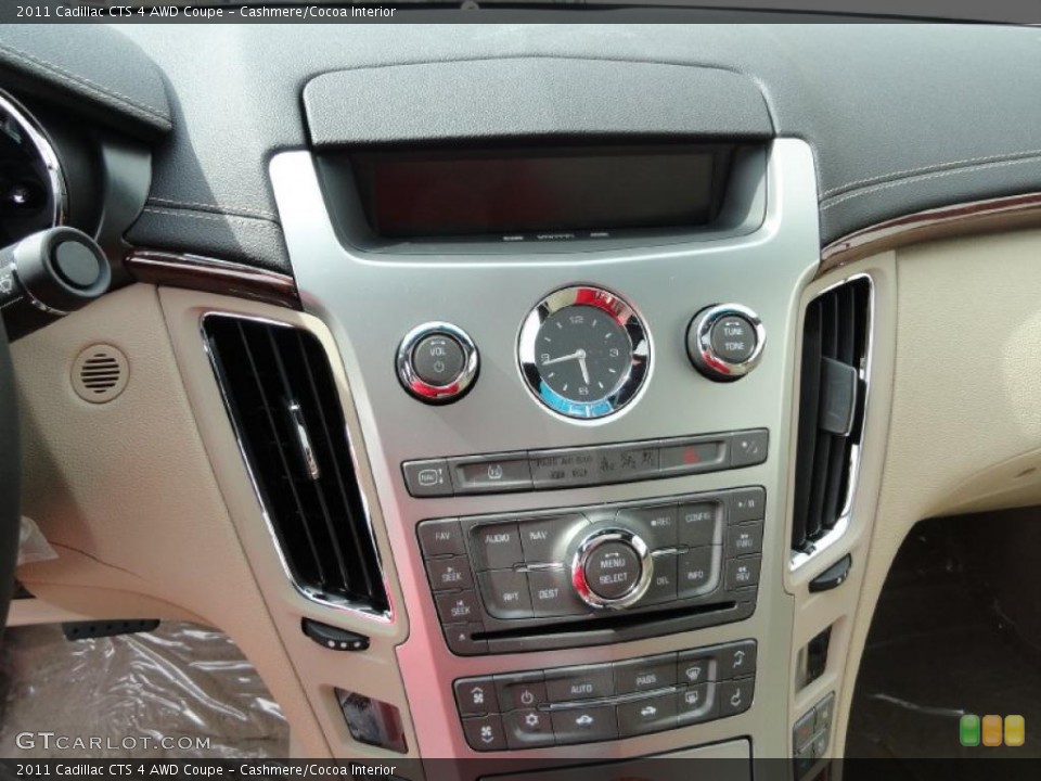 Cashmere/Cocoa Interior Controls for the 2011 Cadillac CTS 4 AWD Coupe #46471656