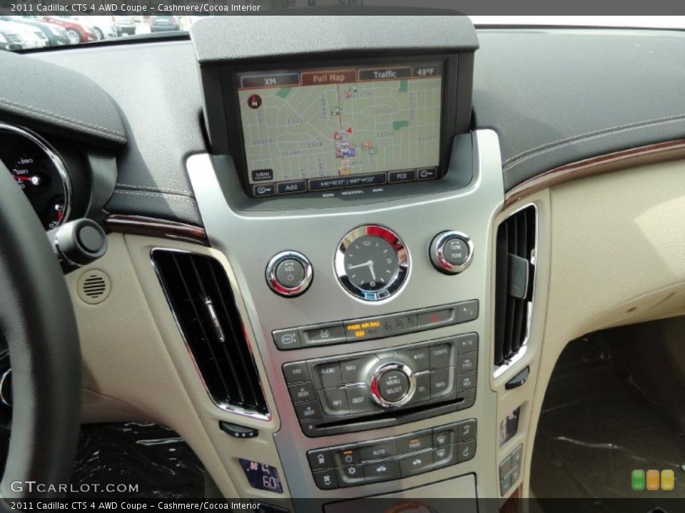 Cashmere/Cocoa Interior Controls for the 2011 Cadillac CTS 4 AWD Coupe #46471668