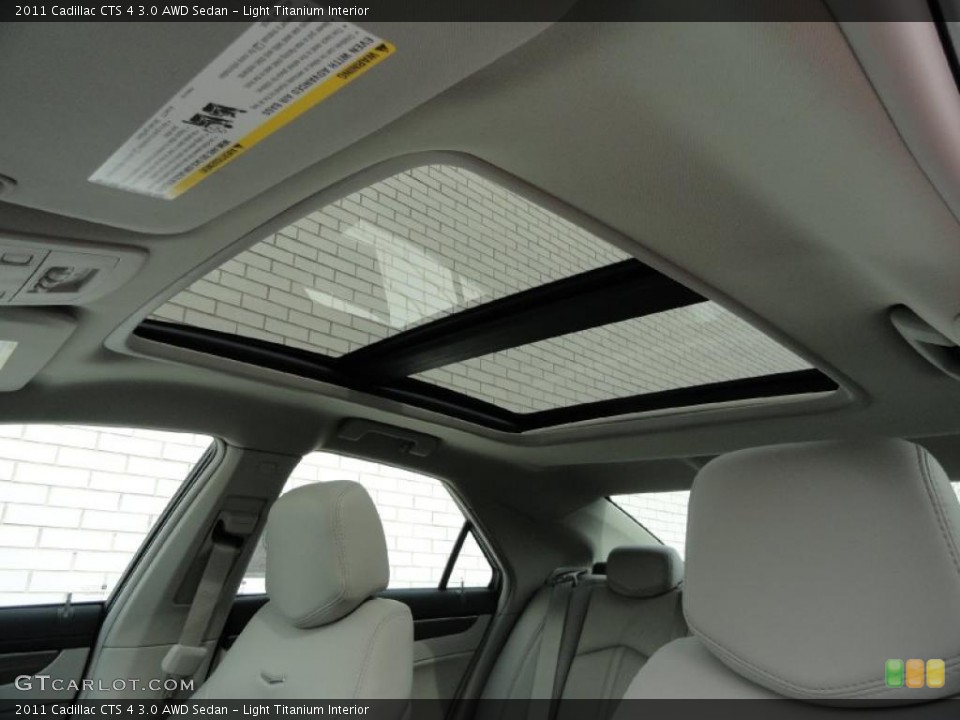 Light Titanium Interior Sunroof for the 2011 Cadillac CTS 4 3.0 AWD Sedan #46472208