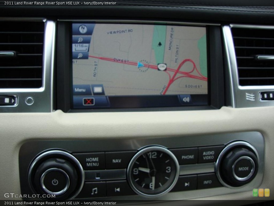 Ivory/Ebony Interior Navigation for the 2011 Land Rover Range Rover Sport HSE LUX #46472670