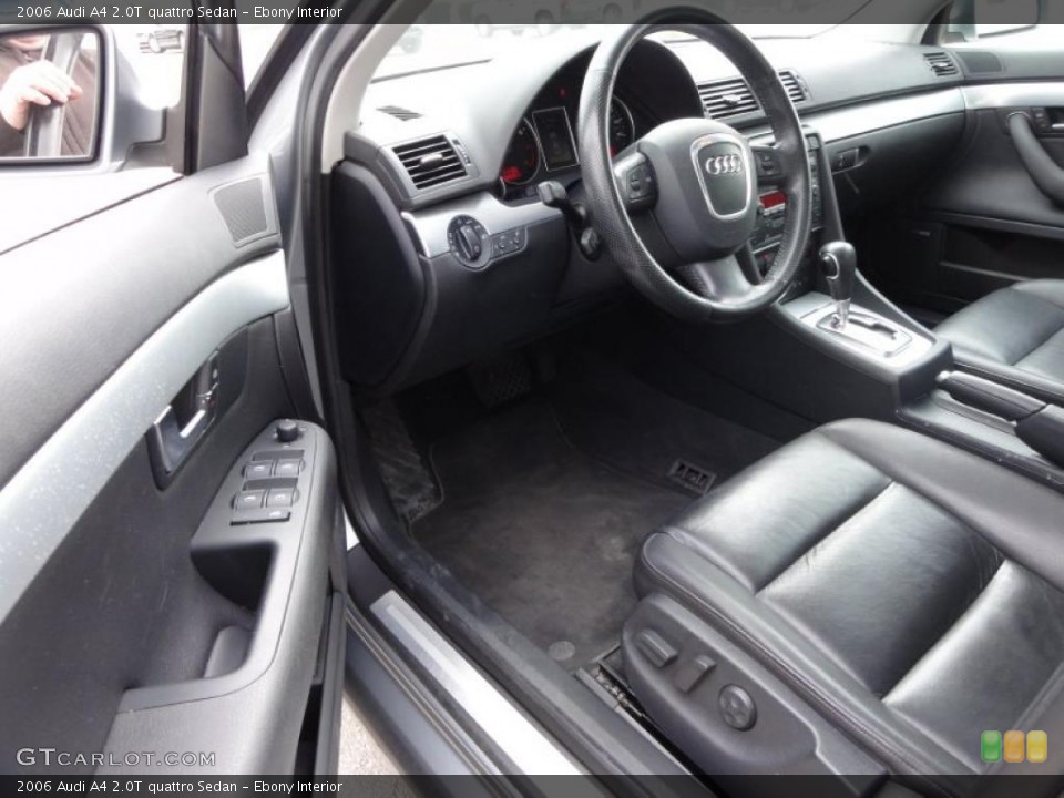 Ebony Interior Photo for the 2006 Audi A4 2.0T quattro Sedan #46472721