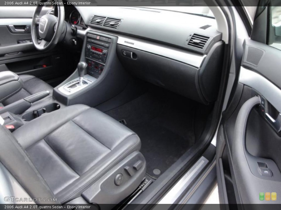 Ebony Interior Dashboard for the 2006 Audi A4 2.0T quattro Sedan #46472796