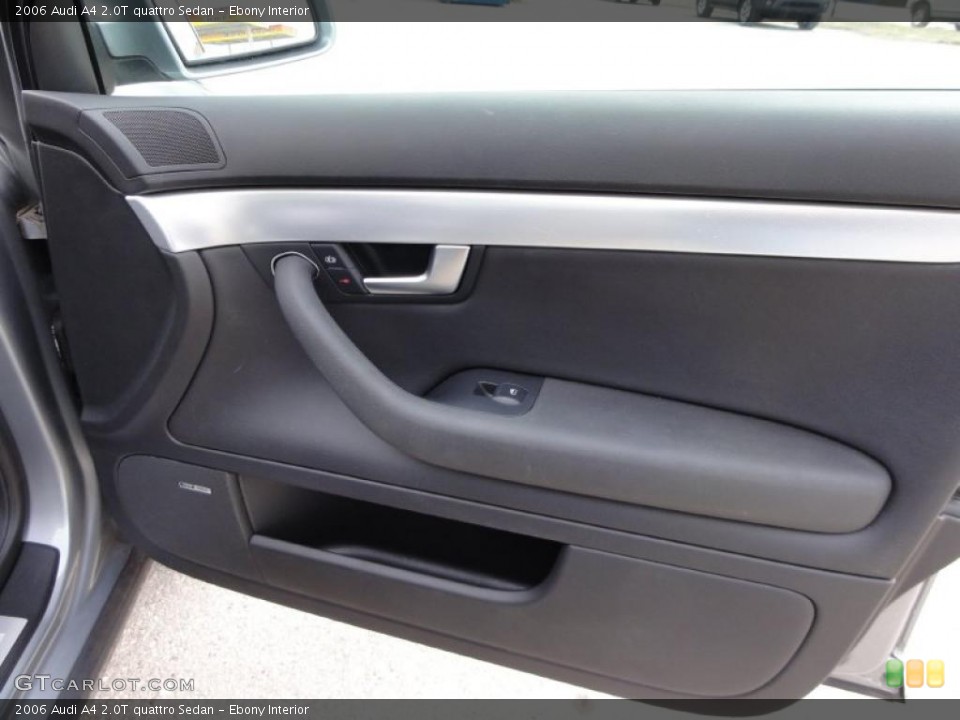 Ebony Interior Door Panel for the 2006 Audi A4 2.0T quattro Sedan #46472859