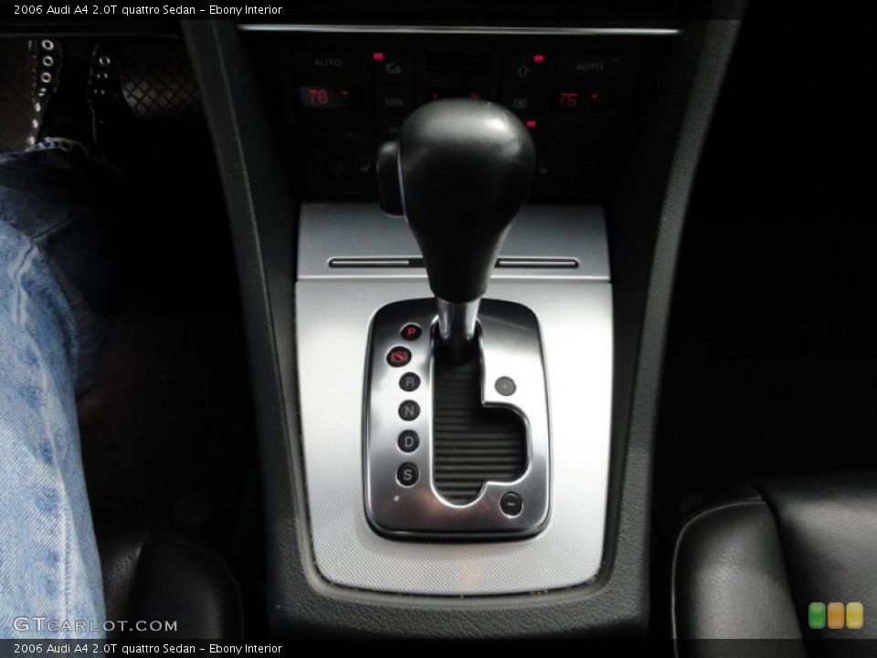 Ebony Interior Transmission for the 2006 Audi A4 2.0T quattro Sedan #46473168