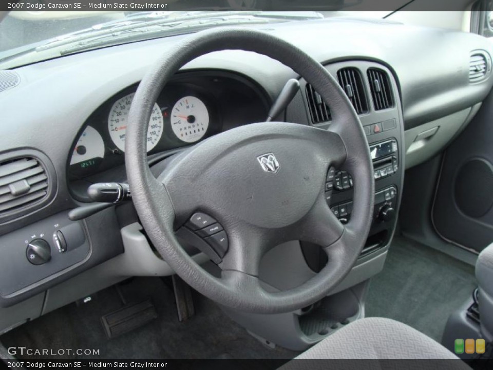 Medium Slate Gray Interior Steering Wheel for the 2007 Dodge Caravan SE #46473204