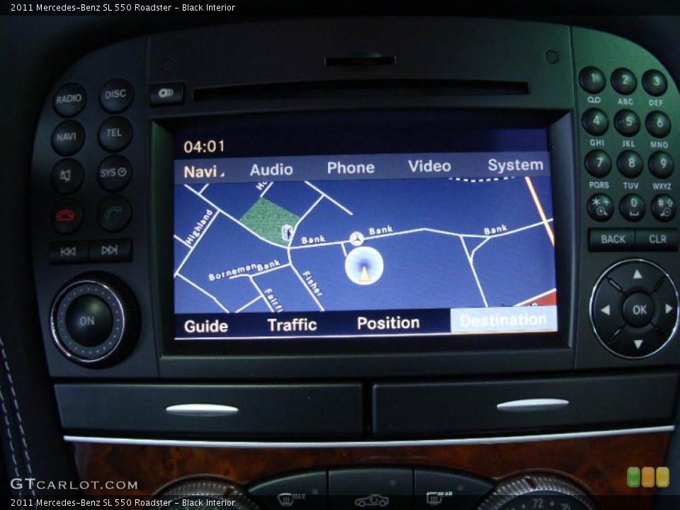 Black Interior Navigation for the 2011 Mercedes-Benz SL 550 Roadster #46473882